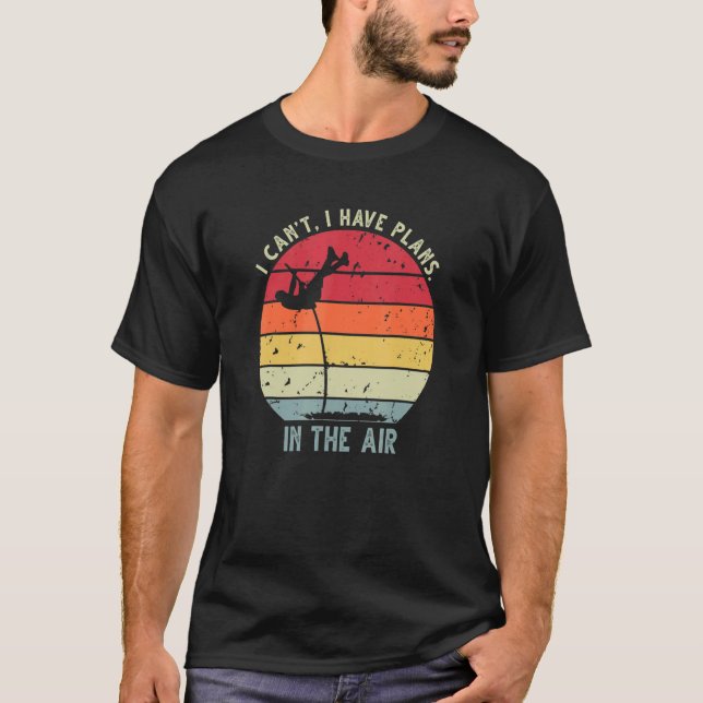 Retro Sunset Pole Vault 7 T-Shirt (Front)