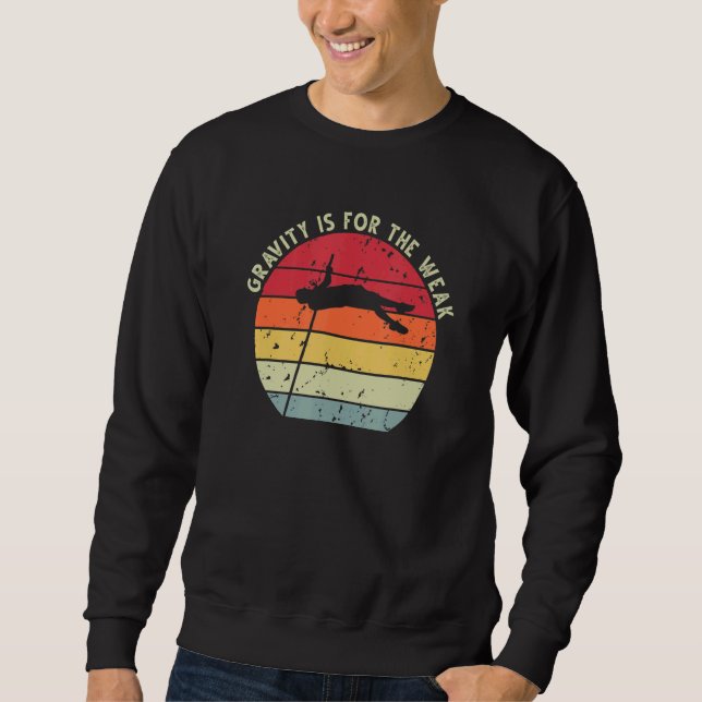 Retro Sunset Pole Vault 9 Sweatshirt (Front)