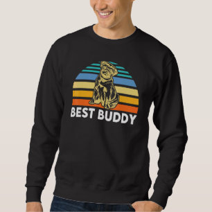 Retro Sunset Pug Best Buddy Dog _3 Sweatshirt
