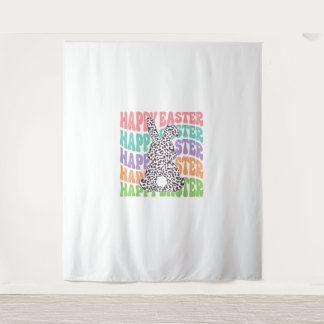 Retro Sunset Rabbit  Tapestry