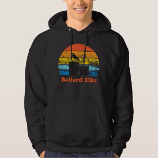 Retro Sunset & Seagull Hoodie