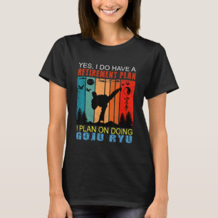 Retro Sunset Slogan Retirement I Plan On Doing Go T-Shirt