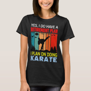 Retro Sunset Slogan Retirement Plan I Plan On Doi T-Shirt