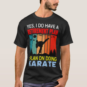 Retro Sunset Slogan Retirement Plan I Plan On Doi T-Shirt