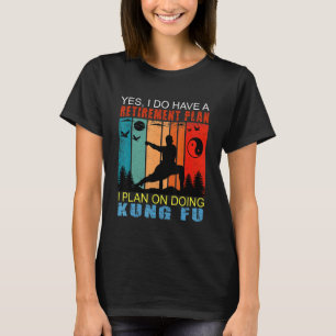 Retro Sunset Slogan Retirement Plan  I Plan On Doi T-Shirt