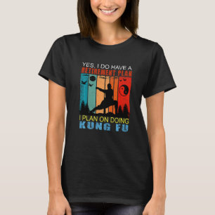 Retro Sunset Slogan Retirement Plan I Plan On Doin T-Shirt