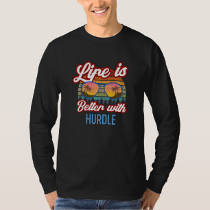 Retro Sunset Slogan   With Hurdles T-Shirt