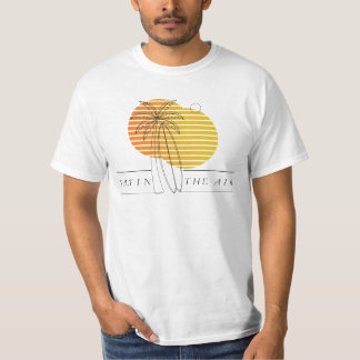 Retro Sunset Surfboard Minimalist Salt In The Air  T-Shirt