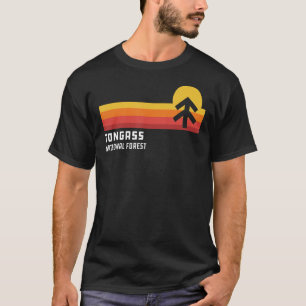Retro Sunset Tongass National Forest Juneau Alaska T-Shirt