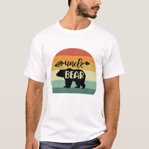 Retro Sunset Uncle Bear T-Shirt
