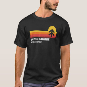 Retro Sunset Uncompahgre National Forest Montrose  T-Shirt