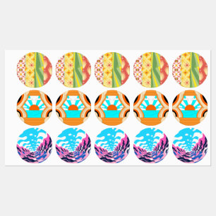 Retro Sunshine Patterns – Bold Colorful