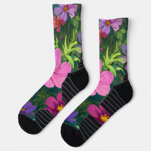 Retro Sunshine Patterns – Bold Colorful  Socks