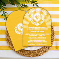 Retro Sunshine Pickleball Bridal Shower Arch