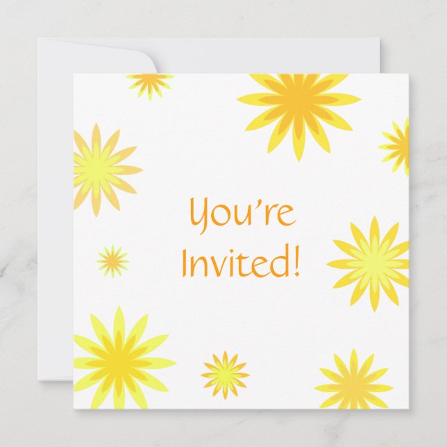 Retro Sunshine - You're Invited Invitation (Front)