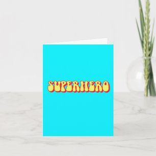 Retro Superhero Holiday Card
