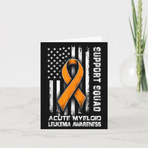 Retro Suprt Squad Acute Myeloid Leukemia Awareness Card
