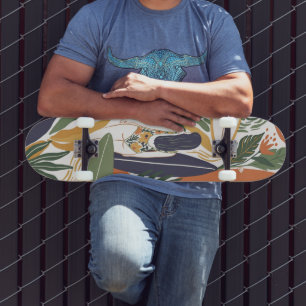 Retro Surf Club Skateboard