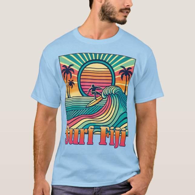 Retro Surf Fiji T-Shirt (Front)