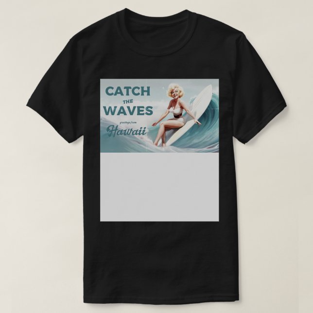 Retro Surf Hawaii T-Shirt (Design Front)