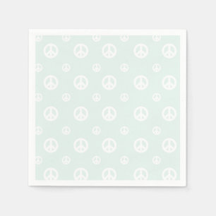 Retro Surf Hippie Peace Sign Birthday Napkin