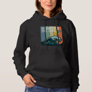 Retro Surf  Shooting the Curl Surfing Enthusiast Hoodie