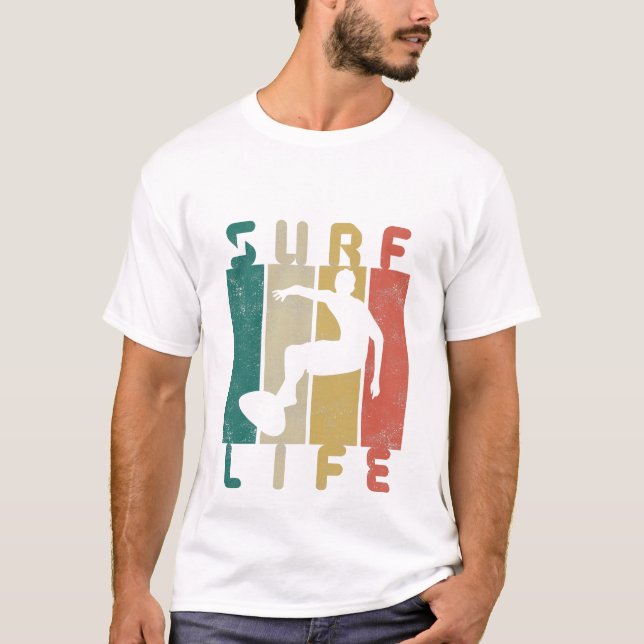 retro surf surfer gift T-Shirt (Front)