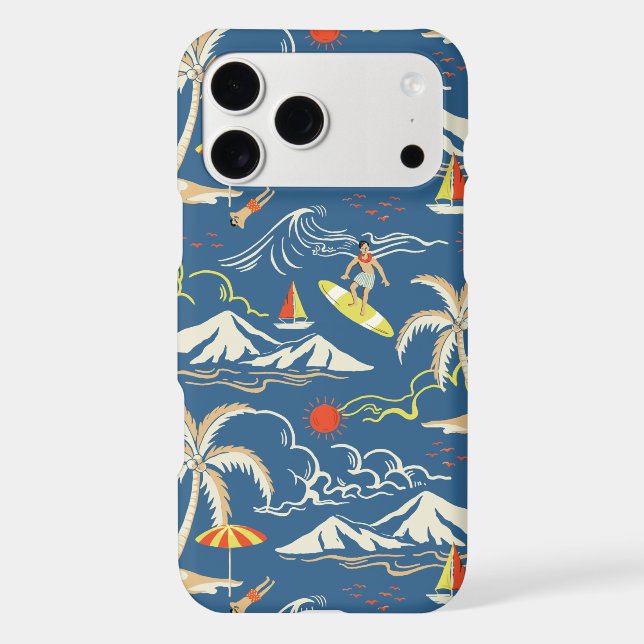 Retro Surf Tropical Pattern (Back)