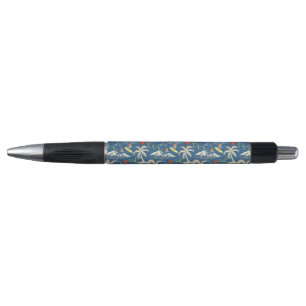 Retro Surf Tropical Pattern
