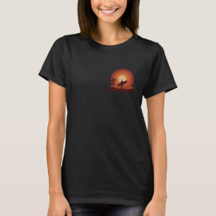 Retro Surf Vibe Pocket Vintage 70s Sunset Graphic T-Shirt