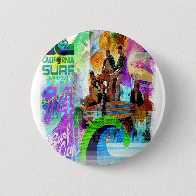 Retro Surfing Badge (Front)