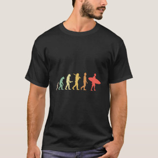 Retro Surfing Evolution Gift For Surfers T-Shirt