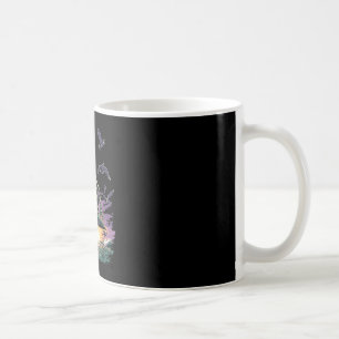Retro Surfing Skeleton Surfer Riding Wave Sunset Coffee Mug