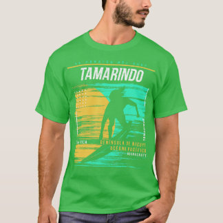Retro Surfing Tamarindo Costa Rica Vintage Surfer  T-Shirt