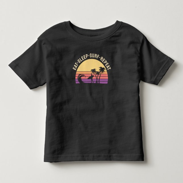Retro Surfing Toddler T-Shirt (Front)