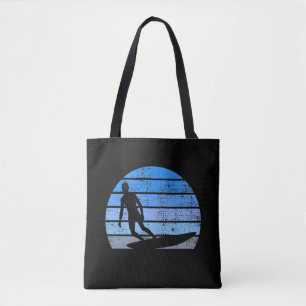 Retro Surfing Tote Bag