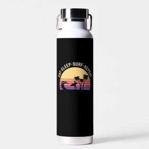 Retro Surfing Water Bottle