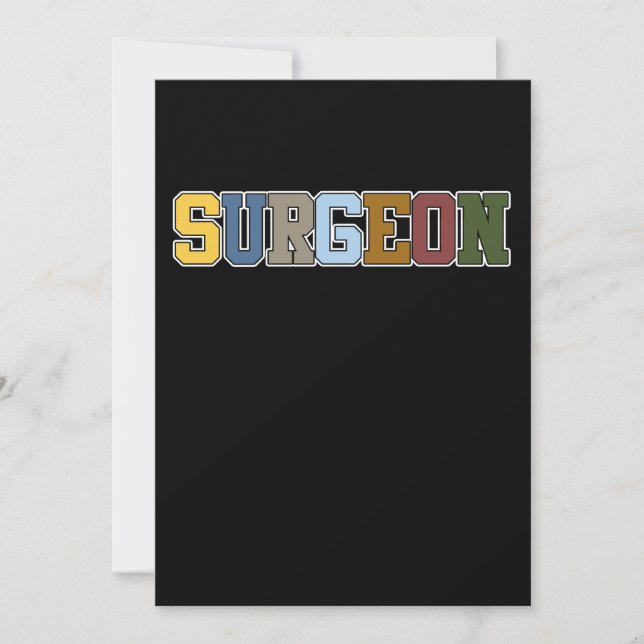 Retro Surgeon Surgery Medical Doctor Neurology Gra Thank You Card (Front)