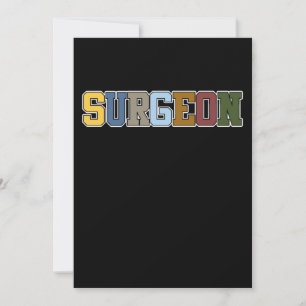 Retro Surgeon Surgery Medical Doctor Neurology Gra Thank You Card