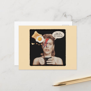 Retro Surreal Eggs For Breakfast, In this economy Postcard