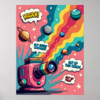 Retro Surrealism - Pop Art Cosmic Camera