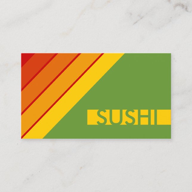 retro SUSHI Business Card (Front)