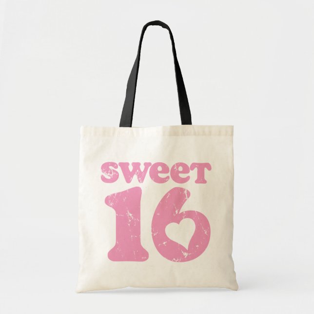 Retro Sweet 16 Tote Bag (Front)