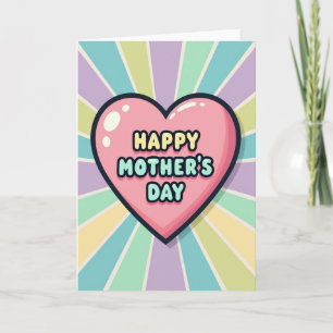 Retro Sweet Mothers Day Card