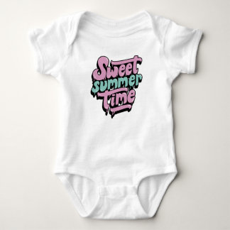 Retro Sweet Summer Time Baby Bodysuit