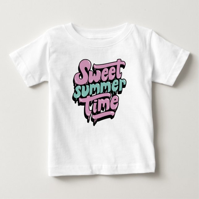 Retro Sweet Summer Time Baby T-Shirt (Front)