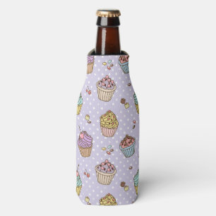 Retro Sweets Pattern Bottle Cooler