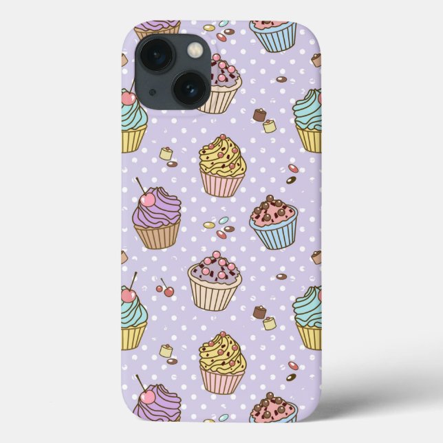 Retro Sweets Pattern Case-Mate iPhone Case (Back)