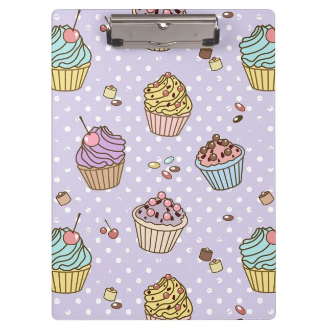Retro Sweets Pattern Clipboard (Front)