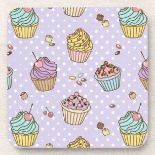 Retro Sweets Pattern Coaster